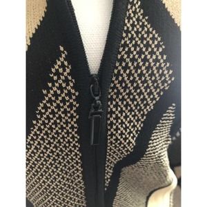 Jones New York Vintage Y2K Zip Twin Sweater Jacket+Sleeveless Tank 2 Piece Small